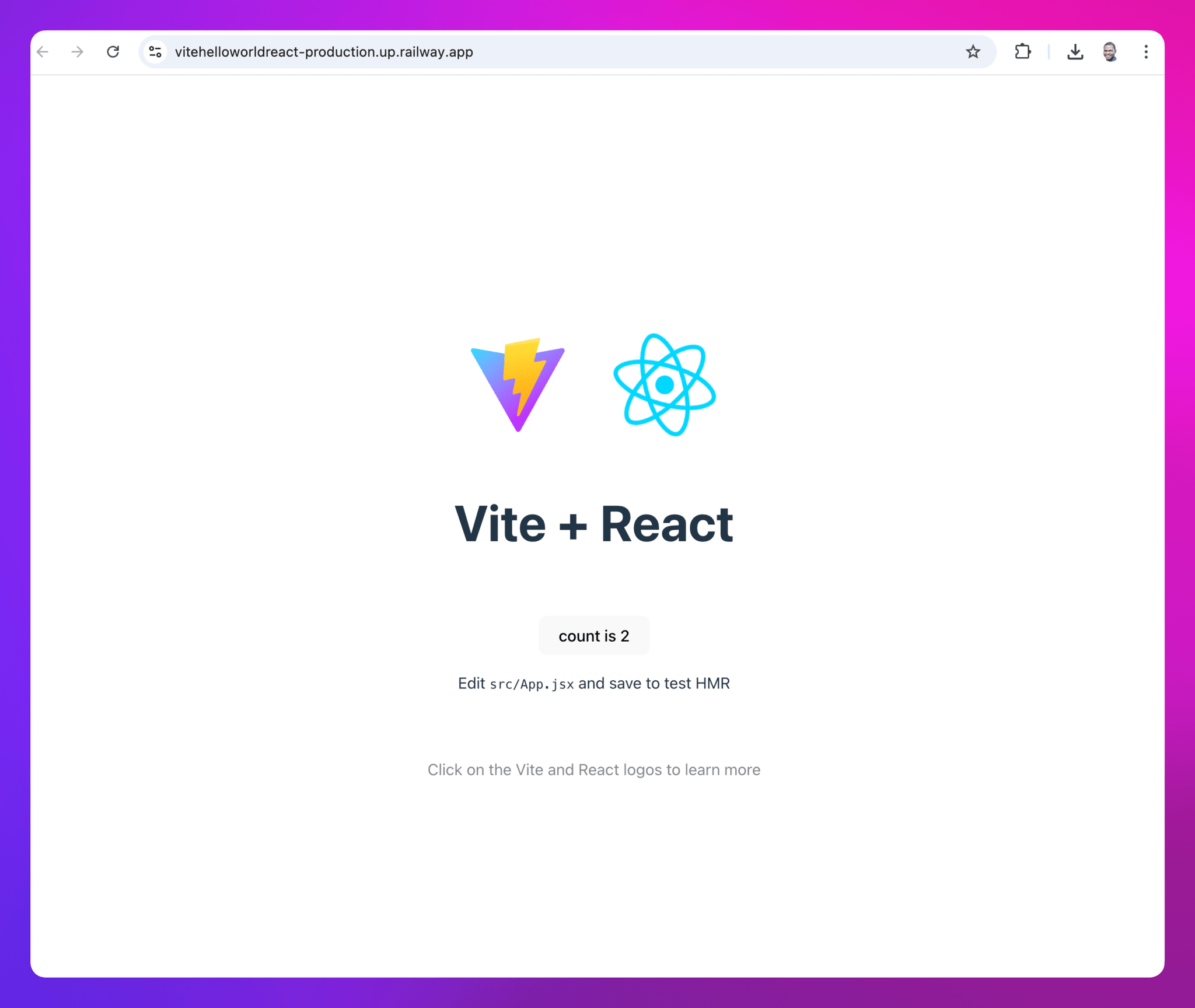 Deploy a React App | Railway Docs