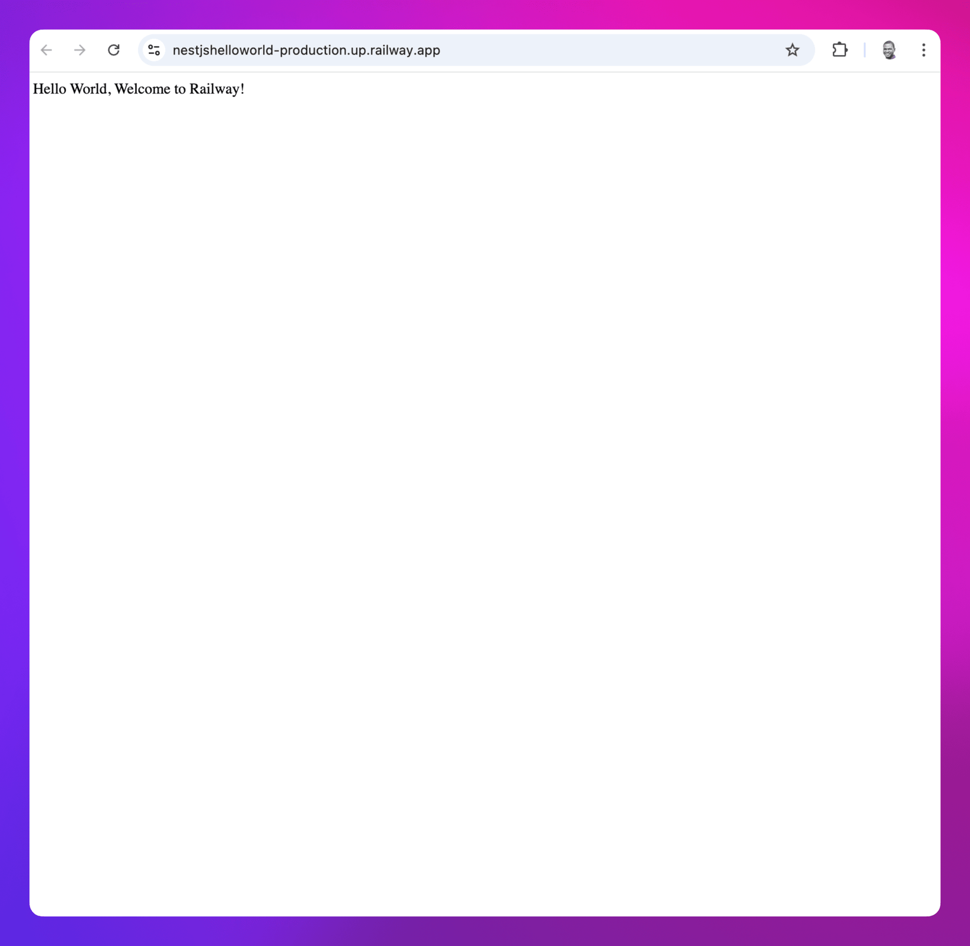 Deploy a NestJS App | Railway Docs