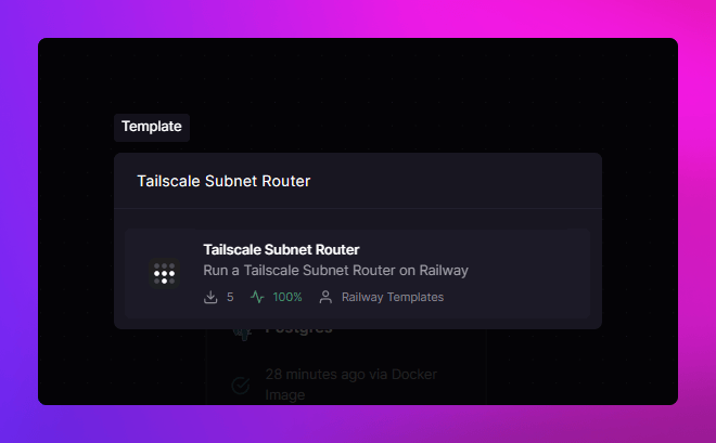 Set up a Tailscale Subnet Router | Railway Docs